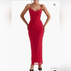 House of CB Red Maxi Dress